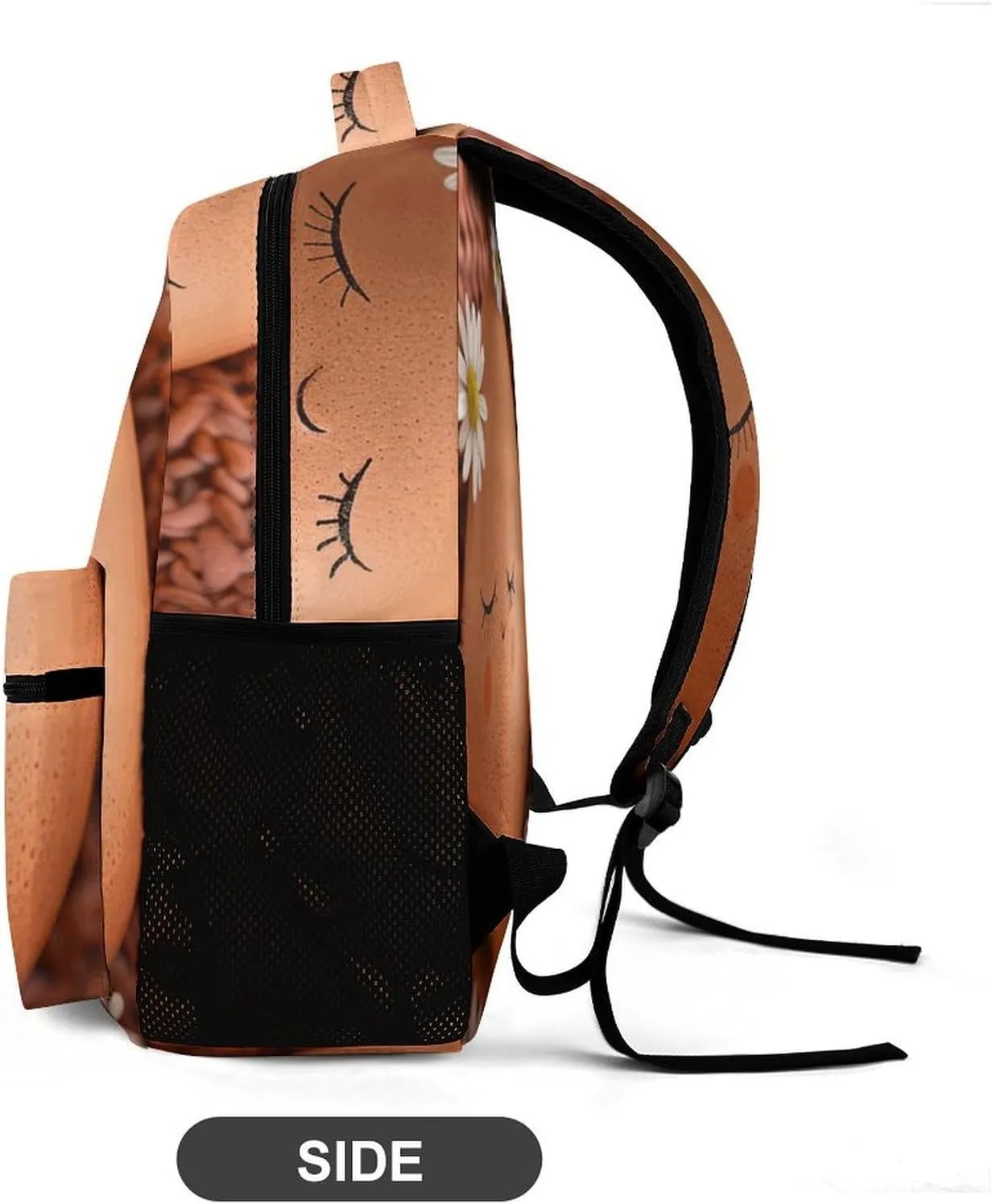 Backpack for Men Women Laptop Backpack Brown Eggs And Flowers Casual Daypack Laptop Bag for Travel