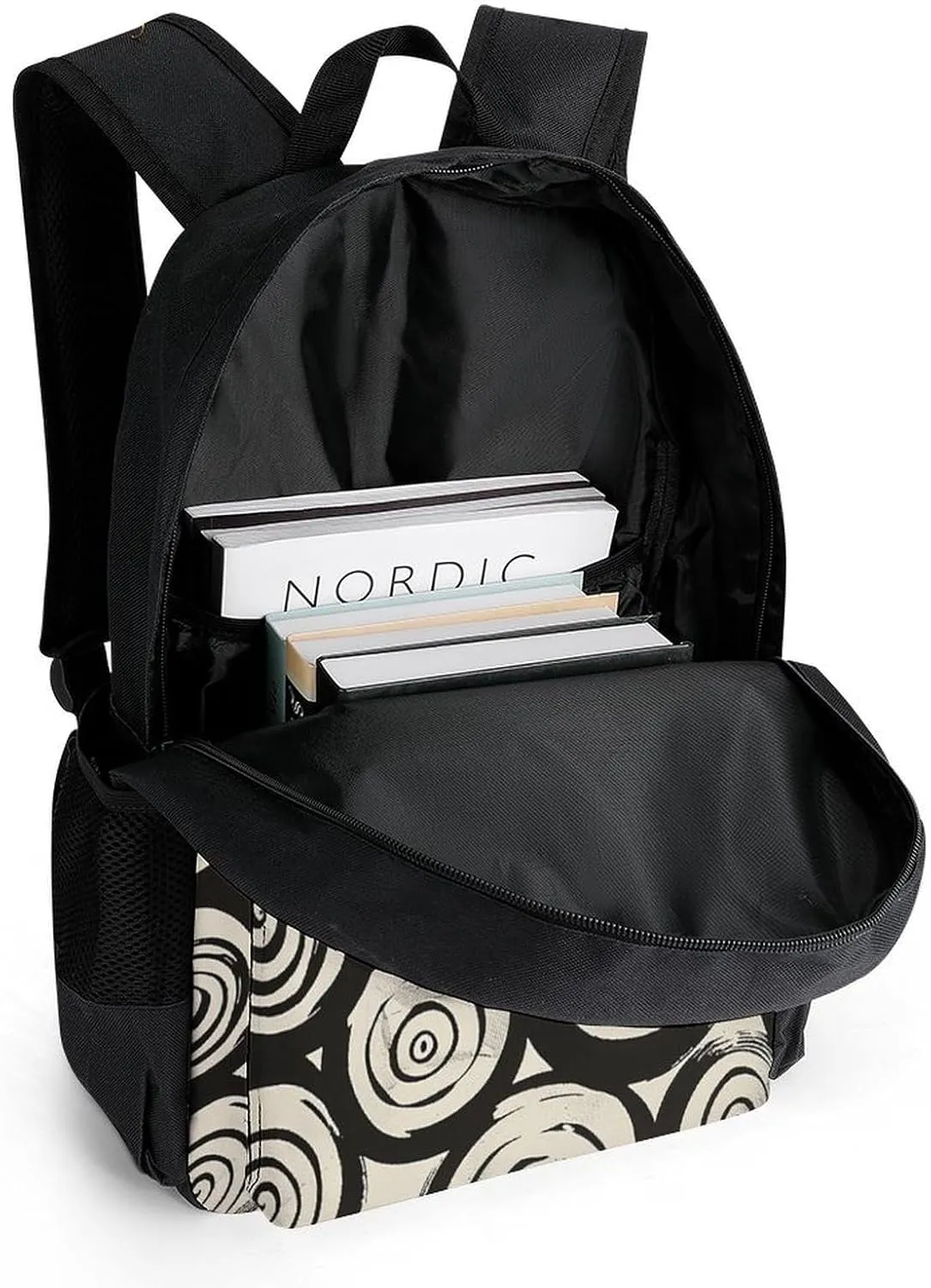 Backpack for Men Women Laptop Backpack Circular Swirl Pattern Casual Daypack Laptop Bag for Travel
