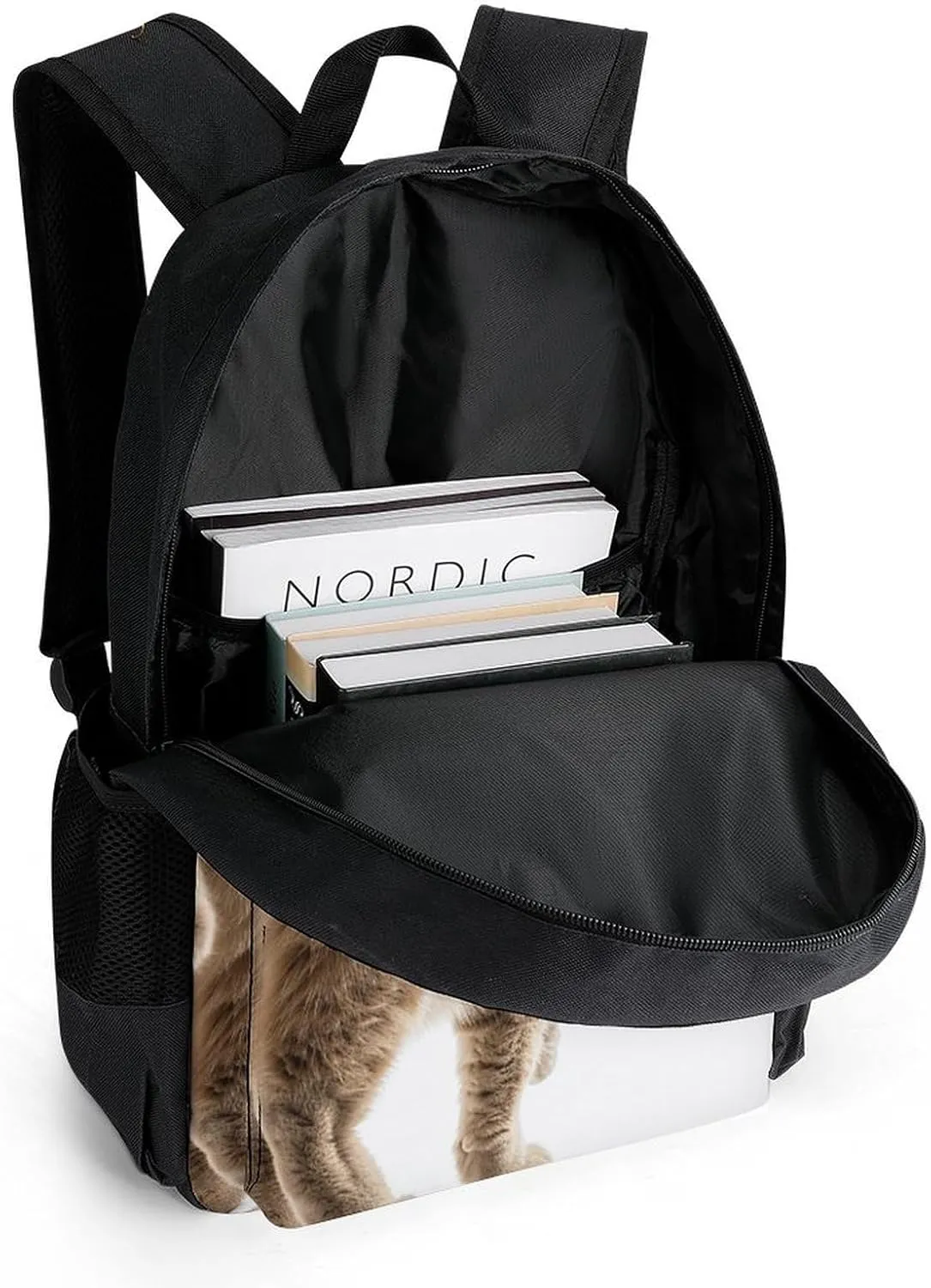 Backpack for Men Women Laptop Backpack Light Brown Cat Casual Daypack Laptop Bag for Travel