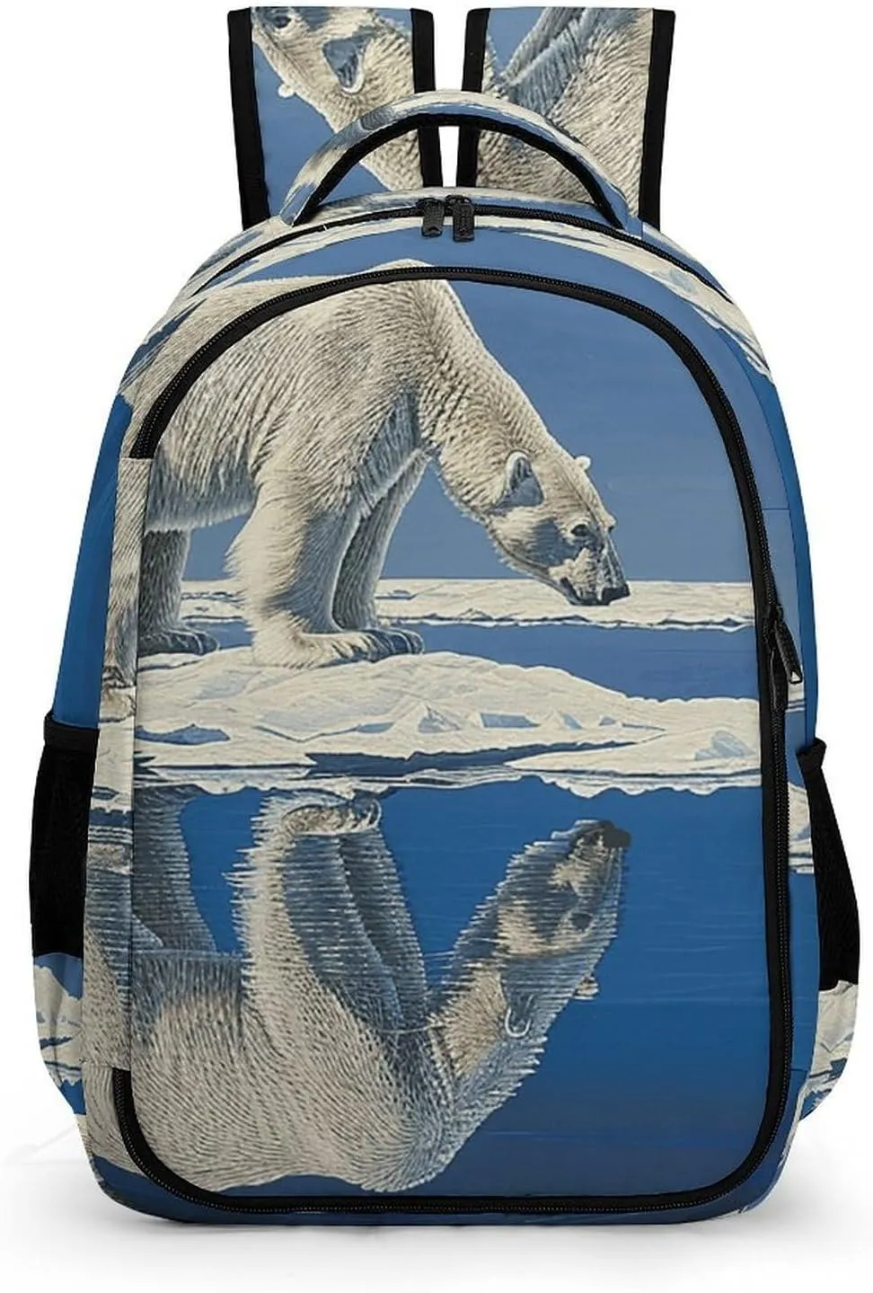 Backpack for Men Women Laptop Backpack Standing on Ice Floe Casual Daypack Laptop Bag for Travel