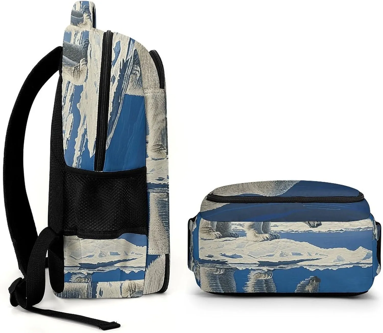 Backpack for Men Women Laptop Backpack Standing on Ice Floe Casual Daypack Laptop Bag for Travel