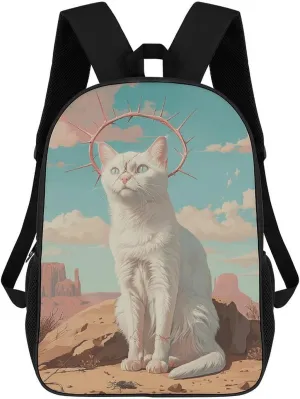 Backpack for Women Men Wearing A Crown of Thorns Rucksack 17 In Laptop Backpack Computer Bag Travel Casual Dayback
