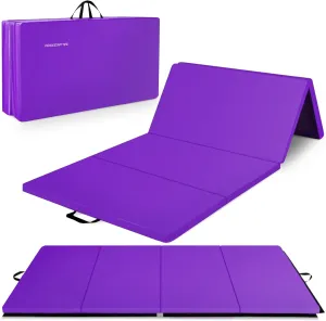 BalanceFrom Folding Gymnastics Mat, Home Gym Floor Tumbling Equipment, 4' x 10' x 2"