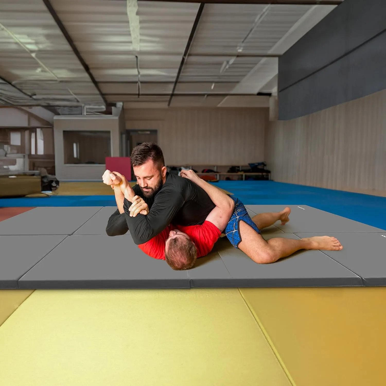 BalanceFrom Folding Gymnastics Mat, Home Gym Floor Tumbling Equipment, 4' x 10' x 2"