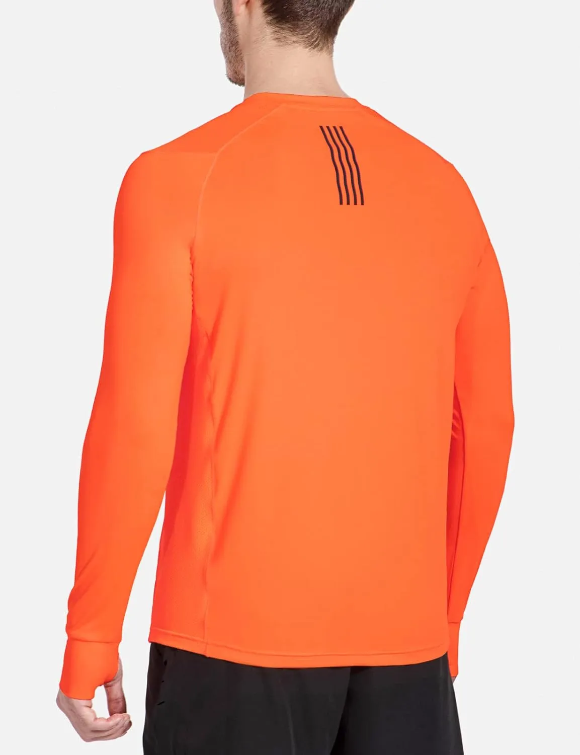 baleaf Men's Long Sleeve Running Shirts with Thumbholes Quick Dry Athletic Shirt Workout Training Top