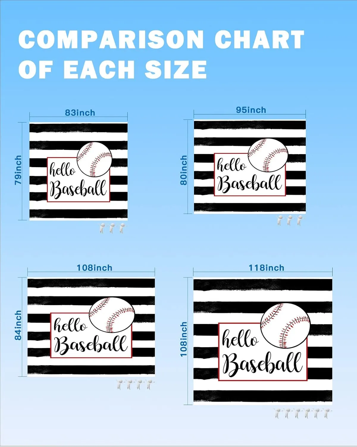 Beach Blanket Sandproof, Hello Baseball on Black White Stripes Waterproof Beach Mat Lightweight Quick Drying Picnic Blanket Beach Essentials for Travel Camping Hiking 83x79in