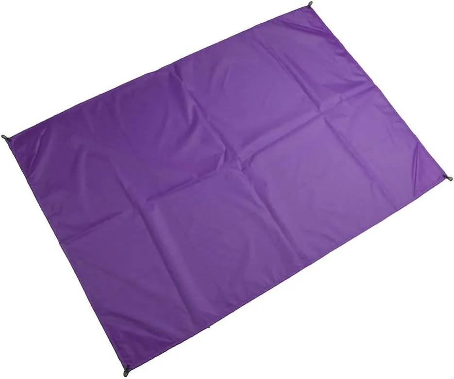 Beach Blankets Waterproof Portable Outdoor Camping Picnic Mat Beach Blanket Ground Mattress with Pocket Tent Mat(Blue,Large)