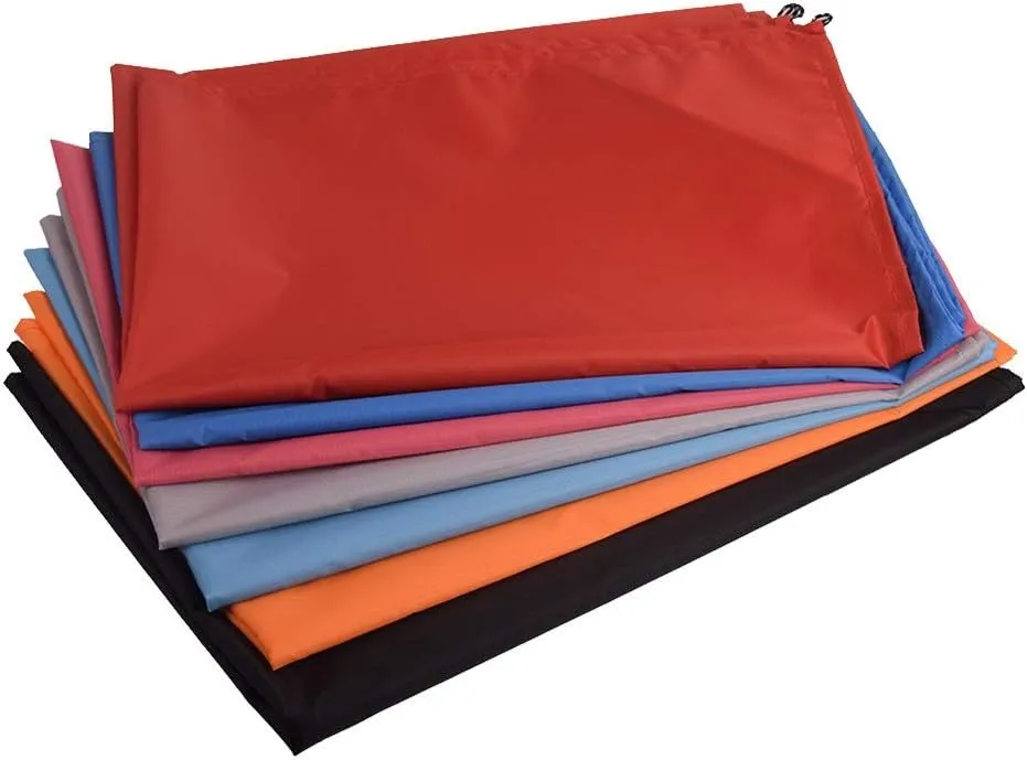 Beach Blankets Waterproof Portable Outdoor Camping Picnic Mat Beach Blanket Ground Mattress with Pocket Tent Mat(Blue,Large)