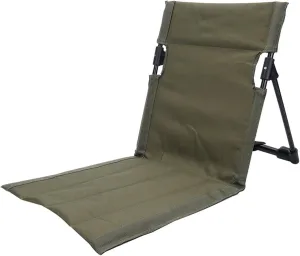 Beach Mat Lounge Chair, Portable Beach Chairs for Adults, Folding Reclining Beach Mat with Back Support for Sunbathing Camping Beach(Green)