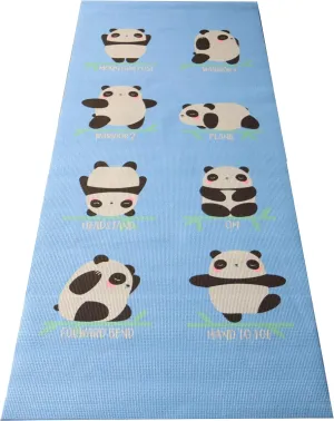 Bean Products Yoga Mat for Exercise - Non Slip Thick Comfortable Workout Floor Mat for Adults and Kids - Eco Friendly Foldable Yoga Mat for Yoga, Pilates, Gym and Stretching