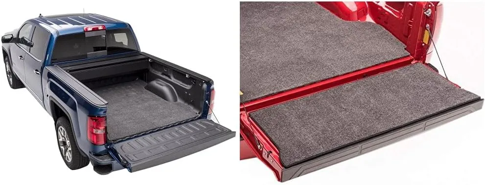 Bedrug Classic Bed Mat & Tailgate Mat | 2017-2023 Ford F-250, F-350 Super Duty Models w/Drop-in Style Bedliners, 81.9 Bed, Charcoal Grey | BMQ17SBD & BMQ17TG