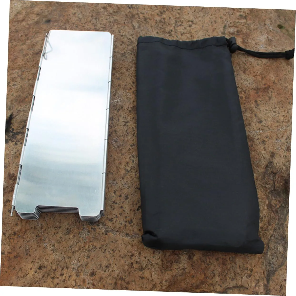 BESPORTBLE 2 Sets Portable Gas Burner Stove Windshield Screens Hiking Gear Gas Stove Windshield Sports Day Games