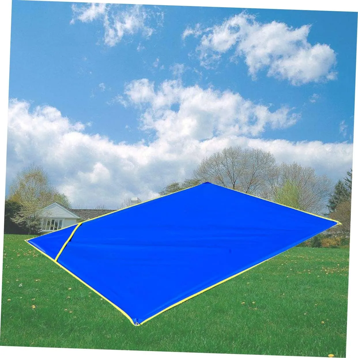 BESPORTBLE 2pcs Waterproof Oxford Clothing Floor Mat Adults Rug Thick Camp Waterproof Picnic Blanket Foldable Outdoors Tarpaulin Garden Portable Blankets Ground Water Proof Blanket Mats Blue