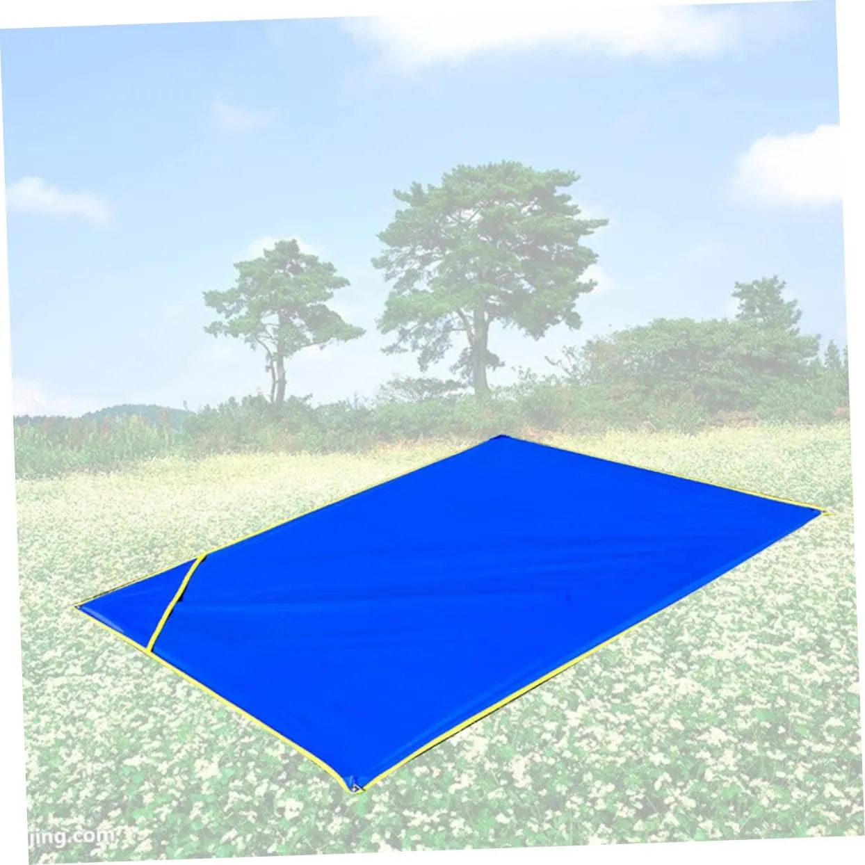 BESPORTBLE 2pcs Waterproof Oxford Clothing Floor Mat Adults Rug Thick Camp Waterproof Picnic Blanket Foldable Outdoors Tarpaulin Garden Portable Blankets Ground Water Proof Blanket Mats Blue