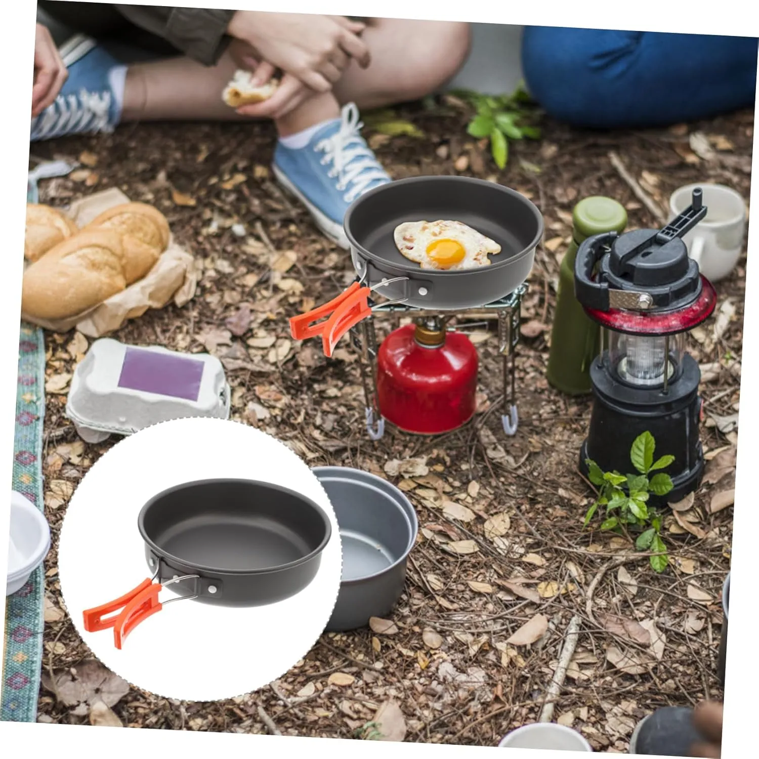 BESPORTBLE Camping Frying Pan Kettle Boiler Cook Camping Portable Stove Saucepan Camping Stove Camp Stove Pots