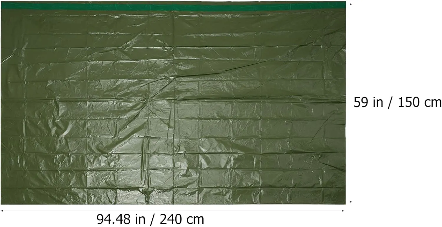 BESPORTBLE Emergency Sleeping Bag Thermal Sack Blanket Travel Foil Blanket with Tent for Outdoor Camping Hiking Sports Travel Accessories Orange
