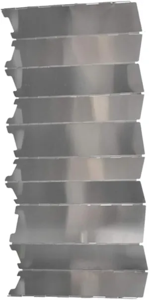 BESPORTBLE Folding Outdoor Stove Windscreen 10 Plates Aluminum Wind Deflector Portable Windscreen