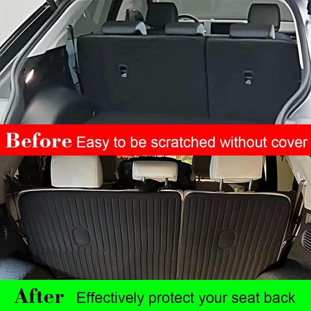 BestEvMod for Ioniq5 Cargo Liner Second Row Seats Back Cover Mat All Weather Rear Seat Protector Pet Mat XPE Material Compatible with Hyundai Ioniq 5 2025 2024 2023 2022 Accessories