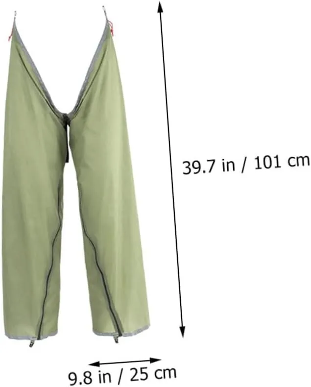 BESTonZON Lightweight Divided Outdoor Rain Pants with Pocket Wear Resistant and Breathable Design for Hiking Biking and Camping Legs Rainproof Protection Qing Color Olive Green