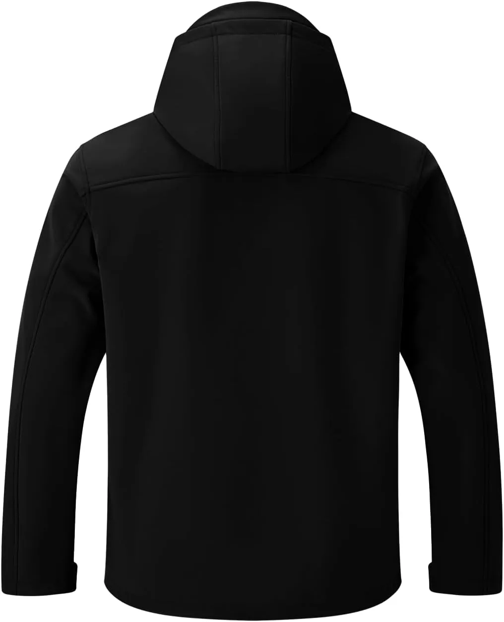 BGOWATU Men's Softshell Jacket Fall Winter Warm Fleece Lined Hooded Jacket Lightweight Windbreaker Casual Coats with Pockets