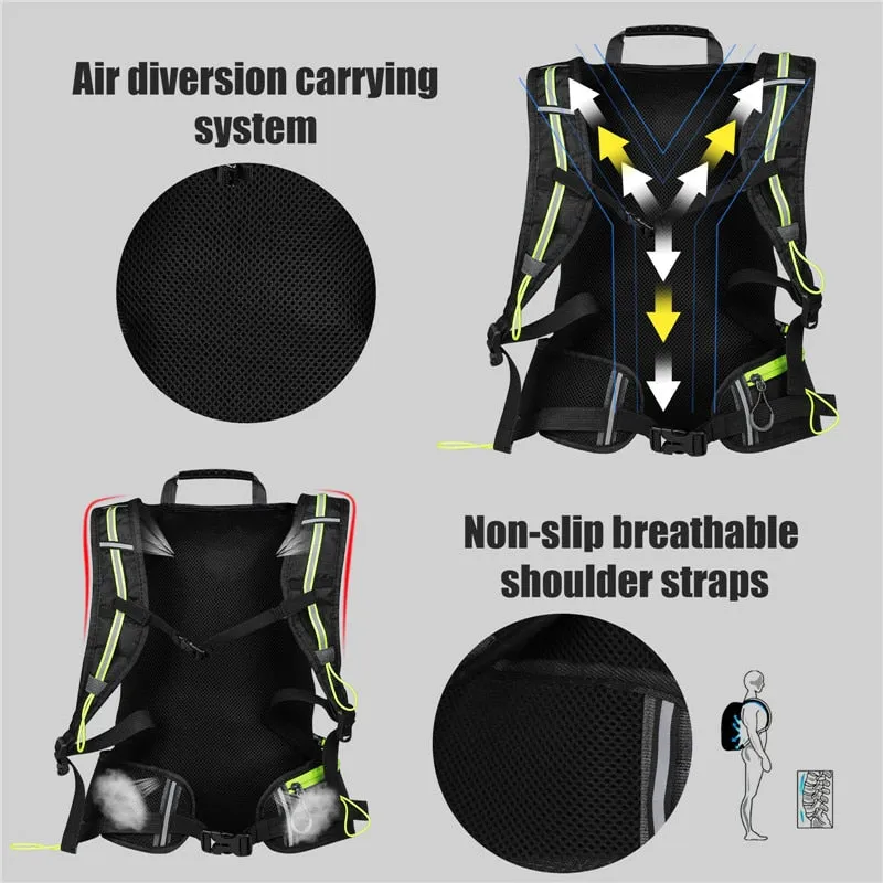 Bicycle Bag Outdoor Waterproof Backpack for Mountaineering, Climbing, Travel, Hiking and Cycling