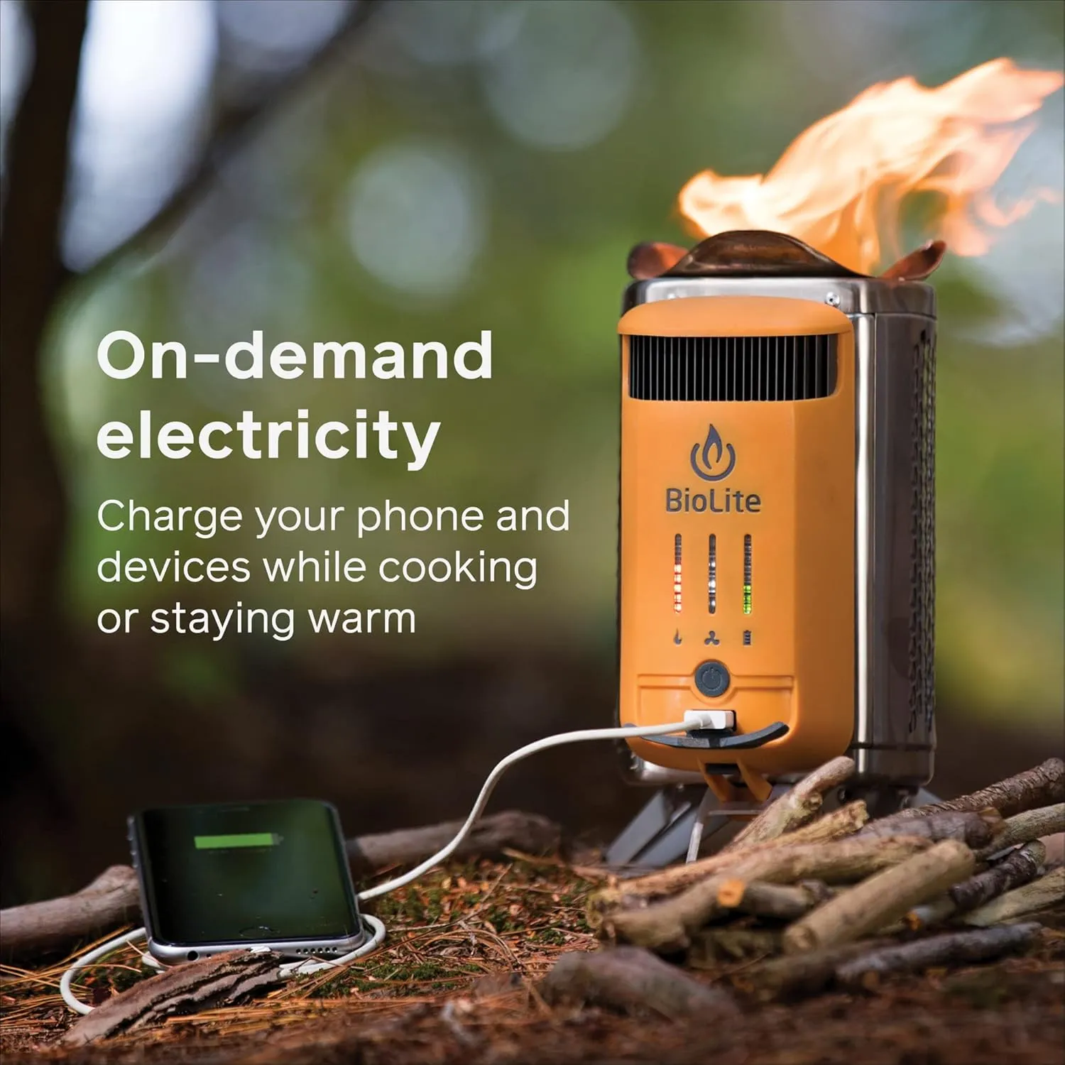 BioLite CampStove 2  Wood Burning, Electricity Generating & USB Charging Camp Stove