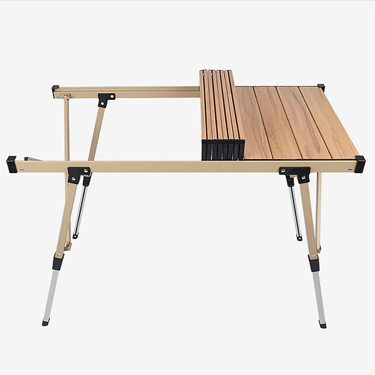 BK&MF Outdoor Folding Table,Portable Aluminum Picnic Camping Table Compact Travel Table Roll-up Table with Carry Bag for Picnic Beach,A,96x66x69cm(38x26x27inch)