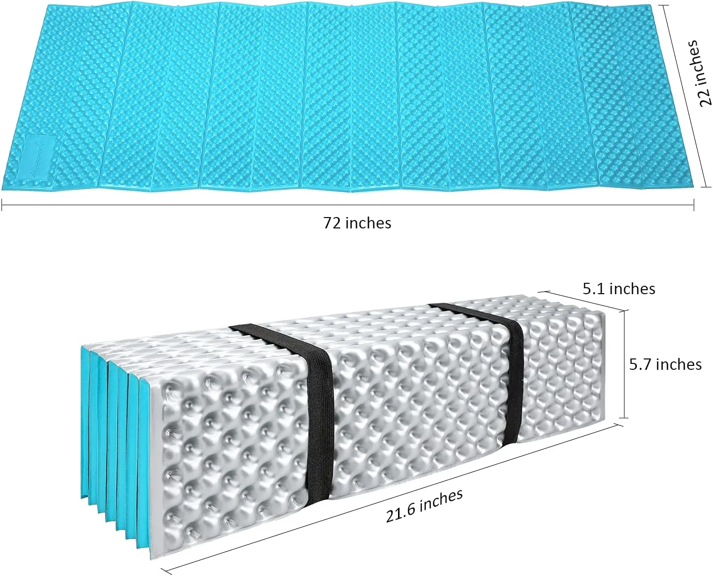 BKS Foam Egg Crate Sleeping Folding Pad