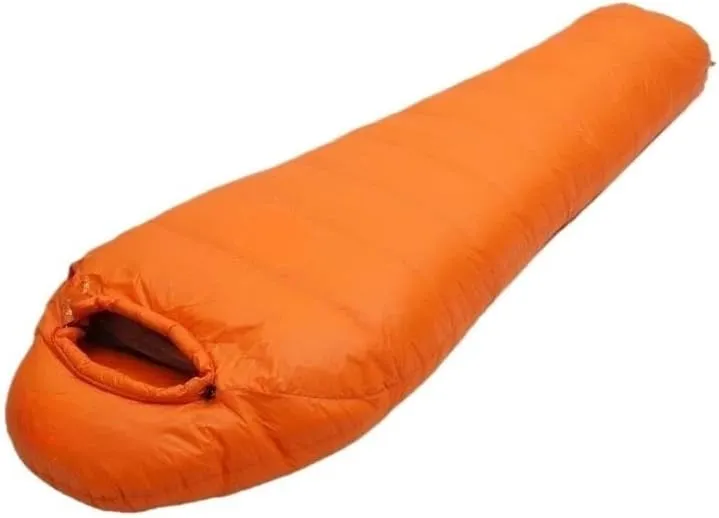 Black Snow Outdoor Camping Sleeping Bag Very Warm Down Filled Adult Mummy Style Sleep Bag 4 Seasons Camping Travel Sleeping Bag