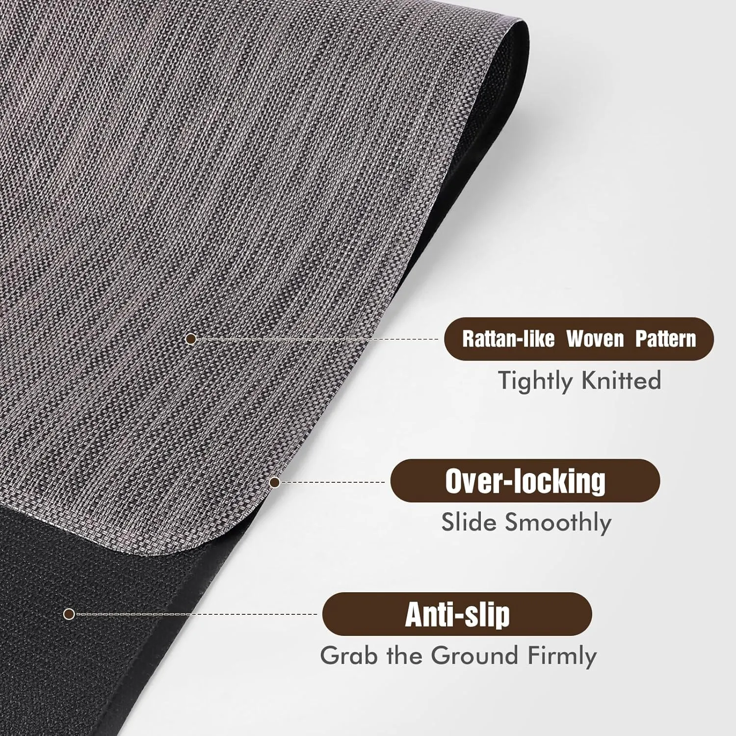 Blvornl Office Chair Mat for Hardwood Floor, 35" x 48" Desk Computer Chair Mat for Hard Wood and Tile Floor, Large Anti-Slip Hard Floor Protector Rolling Chair Mat, PVC Mat Desk Rug for Office Home