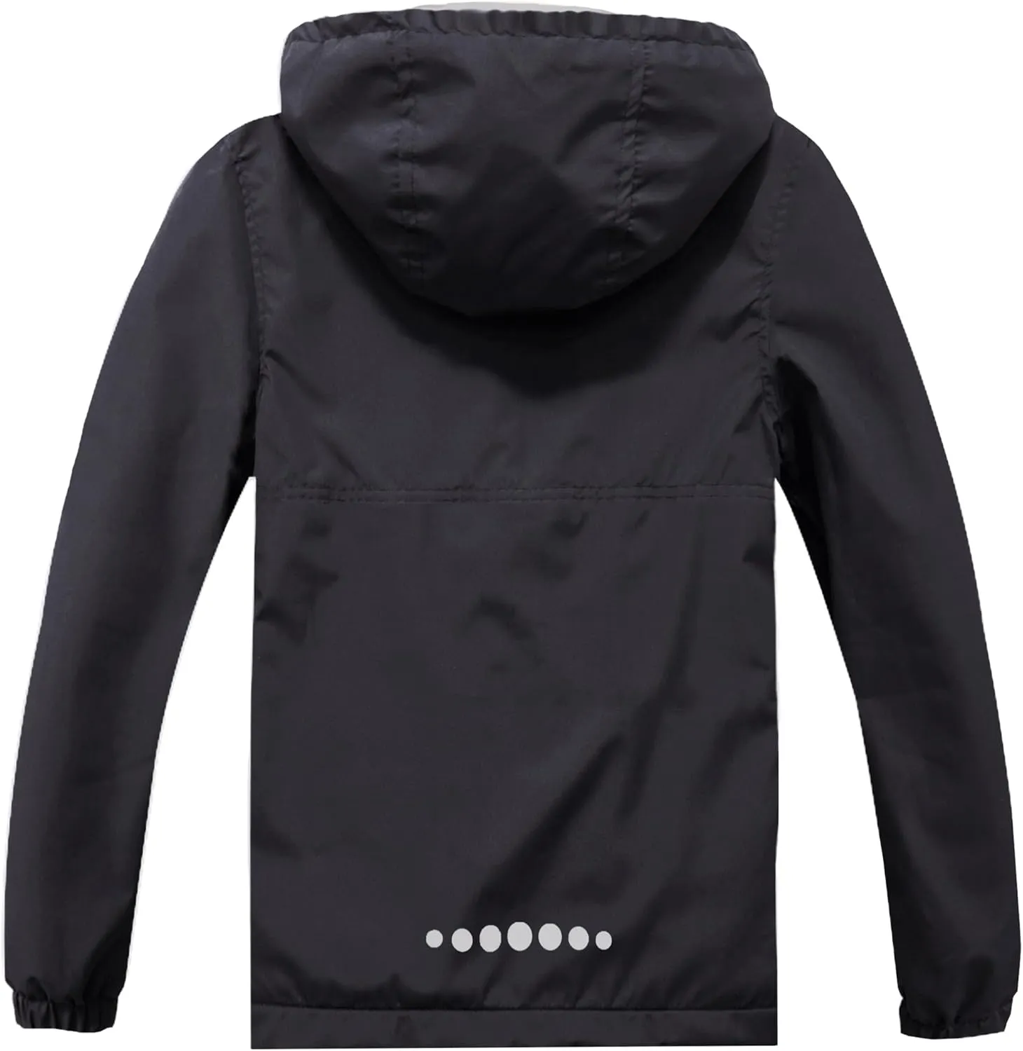 Boys Rain Jackets Waterproof Hooded fleece Raincoats Lightweight Windbreakers for Kids