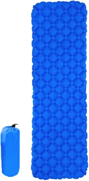 Boyuan Camping Sleeping Pad, Ultralight Inflatable Sleeping Pad, with Compact Carrying Bag, Lightweight Camping Mattress for Backpacking, Hiking and Traveling,Blue