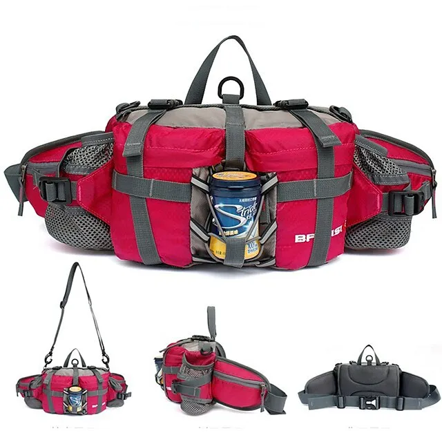 BP-VISION 6 L Fanny Pack Waist Bag / Waist pack Hiking Backpack Waterproof Rain Waterproof Quick Dry Water Bottle Pocket Multifunctional Outdoor Camping / Hiking Hunting Fishing Climbing Terylene