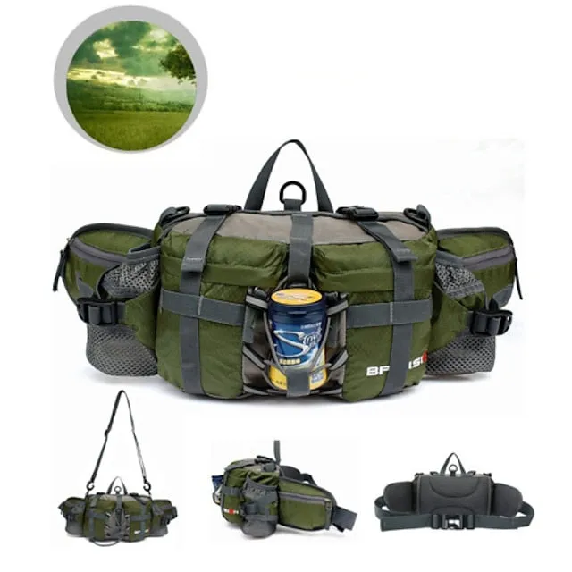 BP-VISION 6 L Fanny Pack Waist Bag / Waist pack Hiking Backpack Waterproof Rain Waterproof Quick Dry Water Bottle Pocket Multifunctional Outdoor Camping / Hiking Hunting Fishing Climbing Terylene