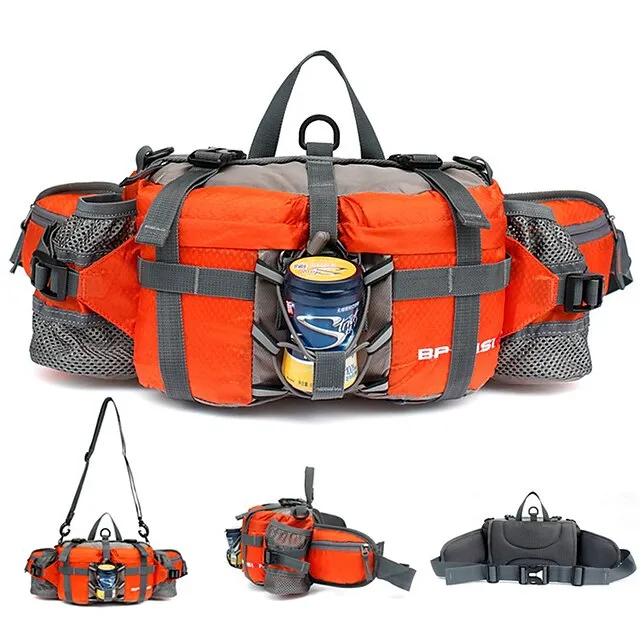 BP-VISION 6 L Fanny Pack Waist Bag / Waist pack Hiking Backpack Waterproof Rain Waterproof Quick Dry Water Bottle Pocket Multifunctional Outdoor Camping / Hiking Hunting Fishing Climbing Terylene