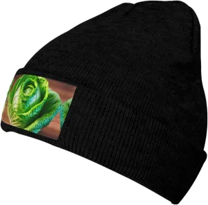 Bright Cabbage Print Windproof Hat Beanie Hat Winter Hat Beanie Hat Soft Knit Cap for Men and Women