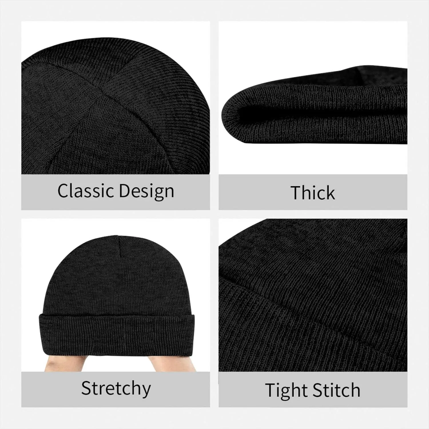 Bright Cabbage Print Windproof Hat Beanie Hat Winter Hat Beanie Hat Soft Knit Cap for Men and Women