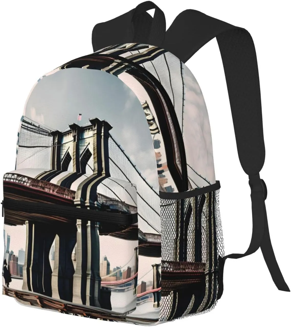 Brooklyn Bridge S Print Trendy Leisure Backpack Your Ideal Travel Companion,A Must-Have For Outdoor Travels