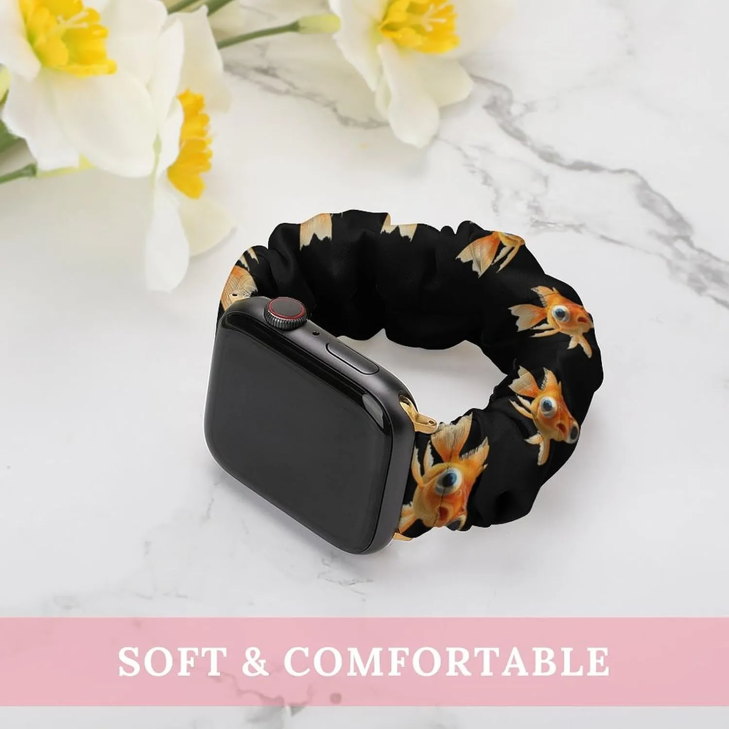 Bubble Eye Fish Fashion Watch Strap Scrunchies Wristbands Compatible With IWatch Series