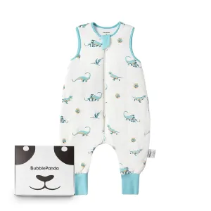 BubblePanda Rayon Made from Bamboo Toddler Sleep Sack with Feet 1.0 Tog Ultra Soft Toddler Sleeping Sack 3t-4t Sleep Bag Walker Quilted Wearable Blanket with Legs 2-Way Zipper Lightweight Extra Long