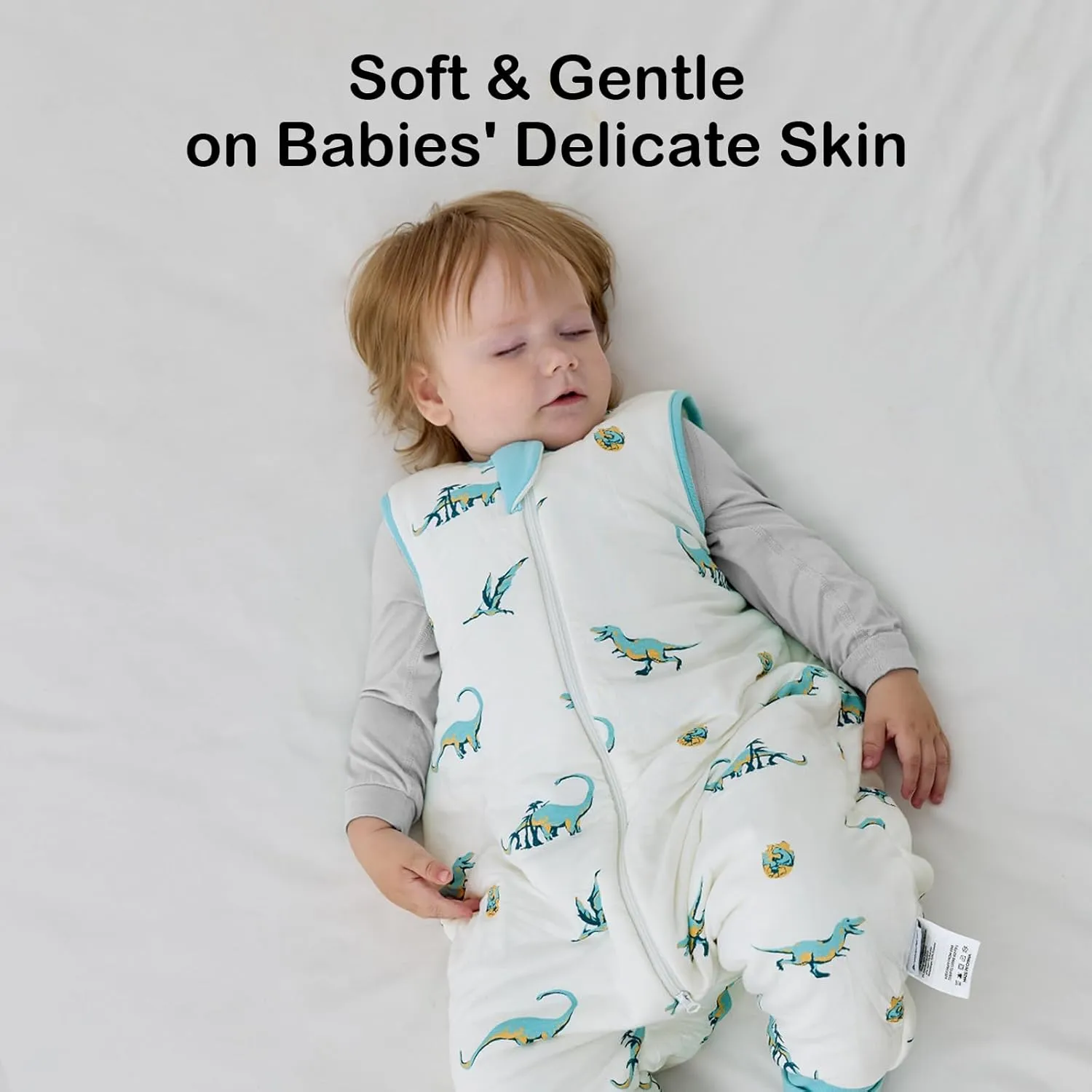 BubblePanda Rayon Made from Bamboo Toddler Sleep Sack with Feet 1.0 Tog Ultra Soft Toddler Sleeping Sack 3t-4t Sleep Bag Walker Quilted Wearable Blanket with Legs 2-Way Zipper Lightweight Extra Long