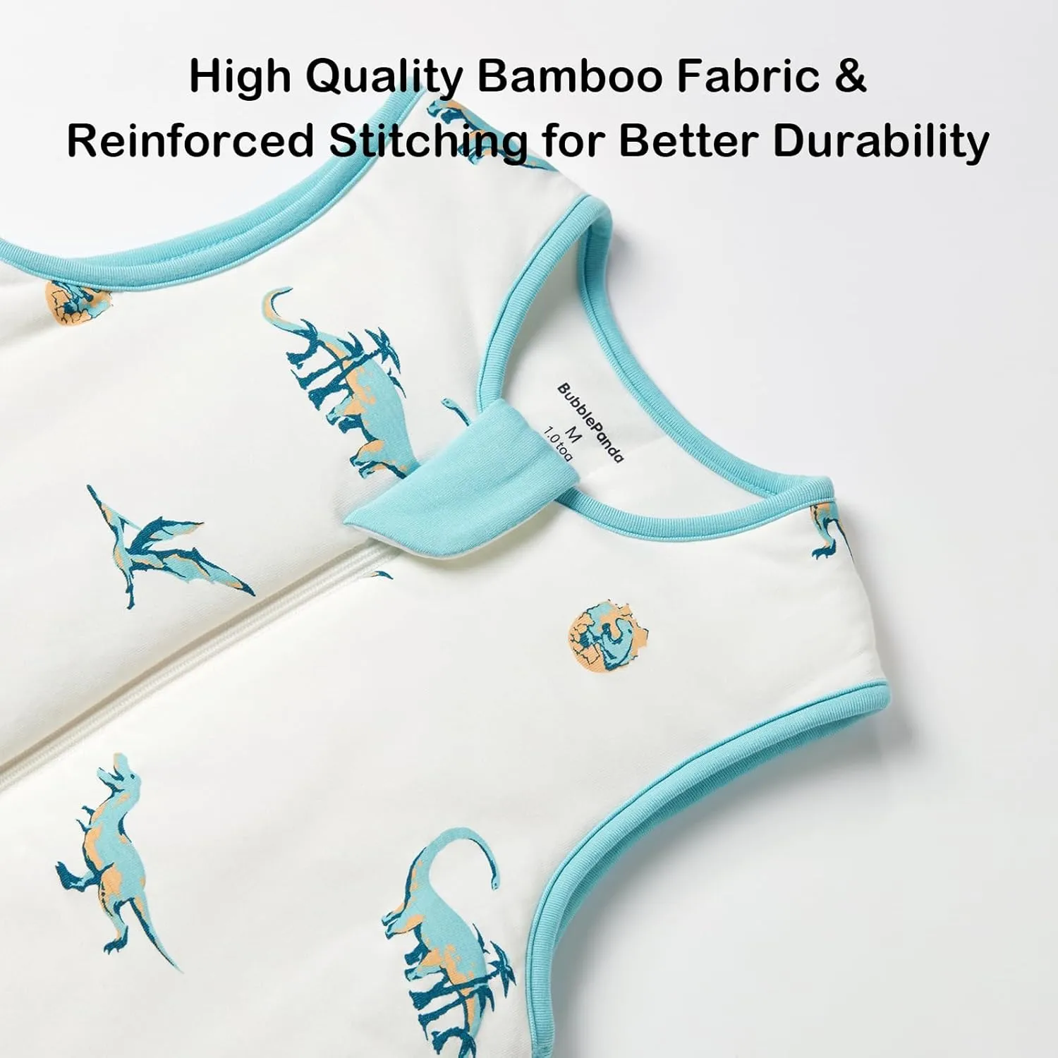 BubblePanda Rayon Made from Bamboo Toddler Sleep Sack with Feet 1.0 Tog Ultra Soft Toddler Sleeping Sack 3t-4t Sleep Bag Walker Quilted Wearable Blanket with Legs 2-Way Zipper Lightweight Extra Long