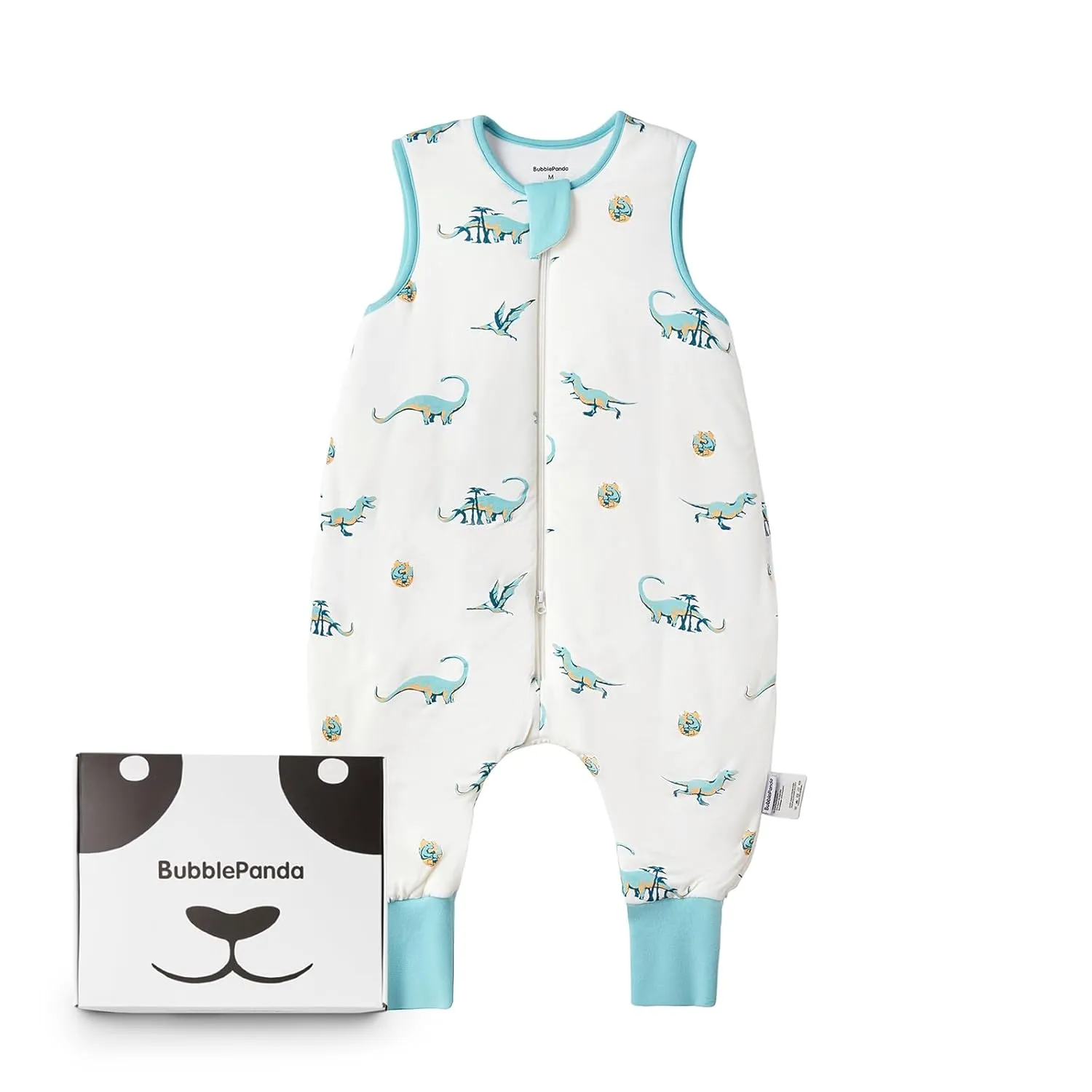 BubblePanda Rayon Made from Bamboo Toddler Sleep Sack with Feet 1.0 Tog Ultra Soft Toddler Sleeping Sack 3t-4t Sleep Bag Walker Quilted Wearable Blanket with Legs 2-Way Zipper Lightweight Extra Long
