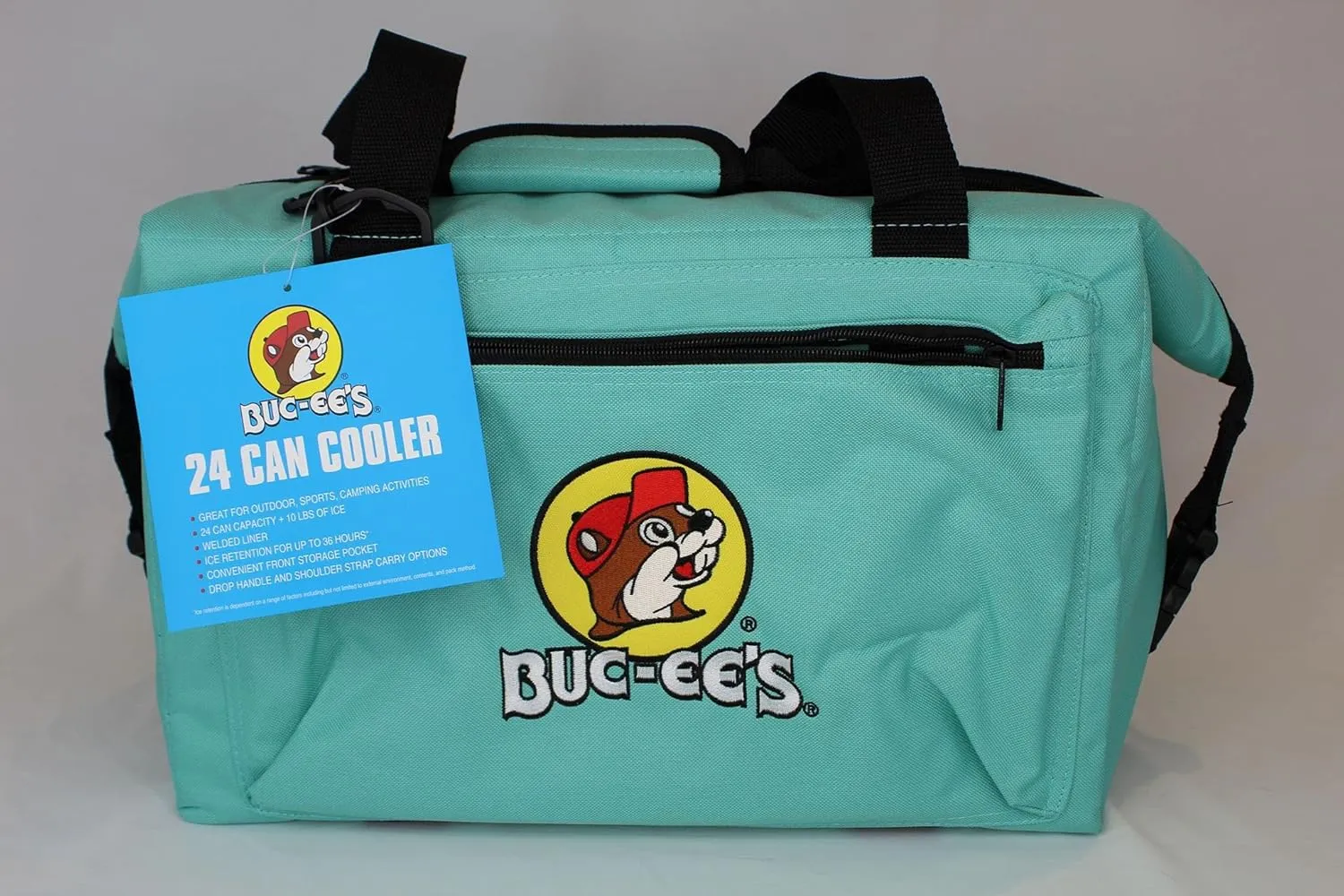 BUC-ees Traveling Cooler Bag - Leak Proof Cooler for Camping, Picnic, BBQ, Hiking, Beach - Deep Freeze for 24 Cans, Lunch Box for All Your Friends & Family