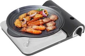 Butane Camping Stove, 3500W Camping Stove with Portable Case, Portable Camping Stove for 3-5 People (Black)