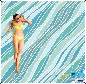 BYDOLL Beach Blanket Sandproof Waterproof 78''×110''1-7 Adults Compact Lightweight Oversized Beach Blanket Large Picnic Mat Beach Blanket for Travel Camping Hiking Picnic