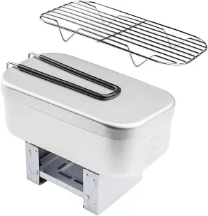 Camgear Folding Stove Lunch Box Steaming Rack Combo Set for Picnic CamHiking Fishing Mountaineering