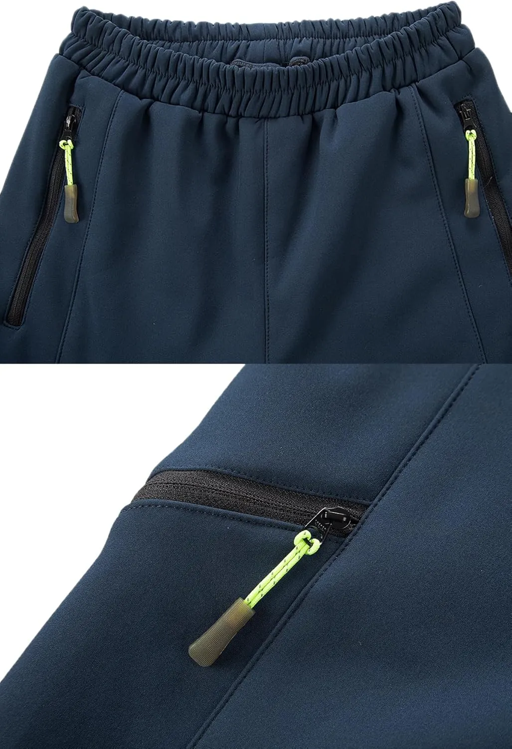 CAMLAKEE Kids Waterproof Hiking Pants Boys Girls Warm Winter Fleece Lined Outdoor Snow Ski Pants