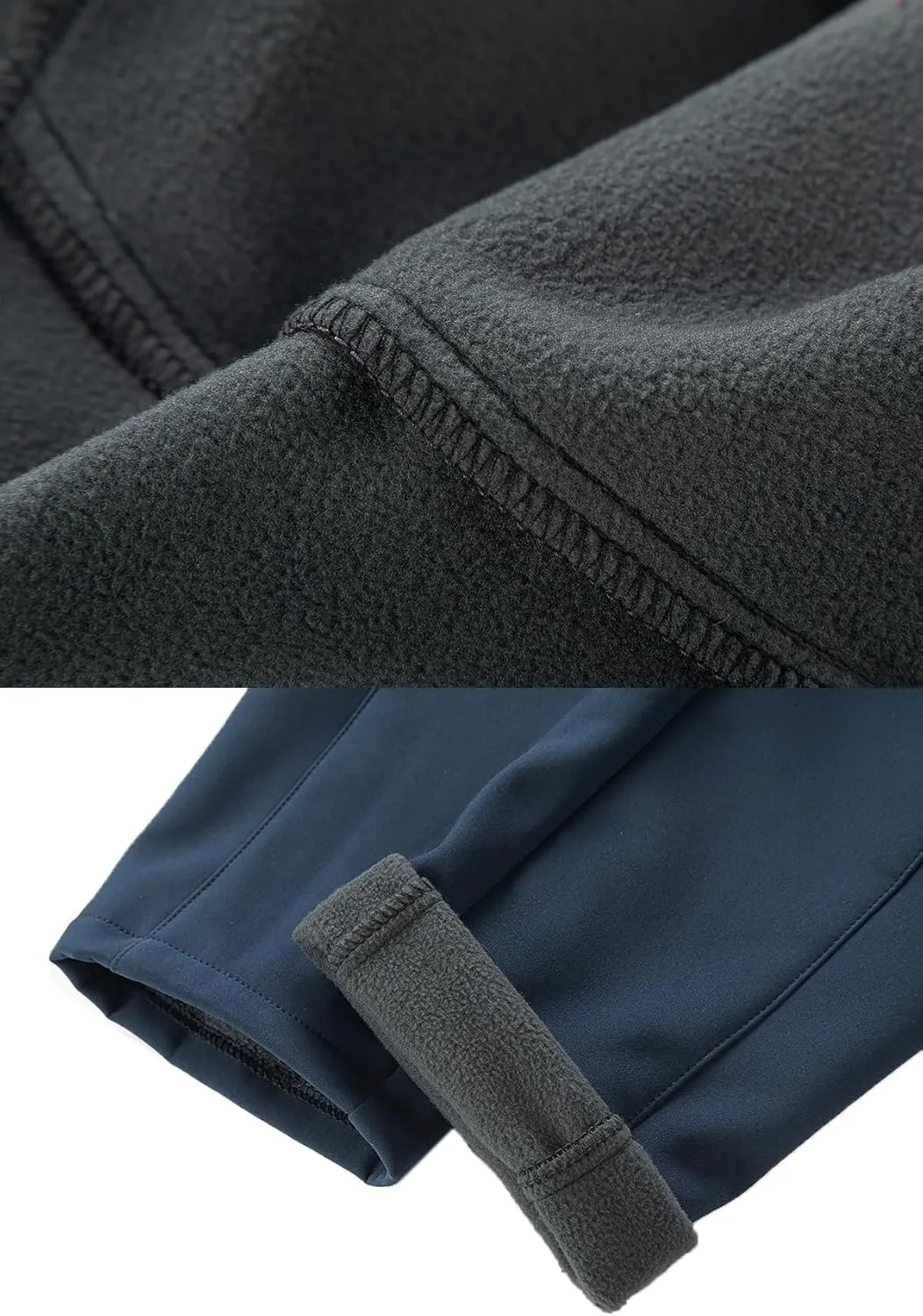 CAMLAKEE Kids Waterproof Hiking Pants Boys Girls Warm Winter Fleece Lined Outdoor Snow Ski Pants