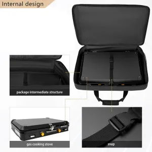Camp Stove Carry Case Compatible with Coleman 2-Burner Camping Stove, Waterproof Camping Stove Storage Bag, Portable Carry Bags Outdoor